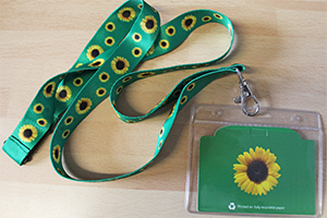 Sunflower lanyard