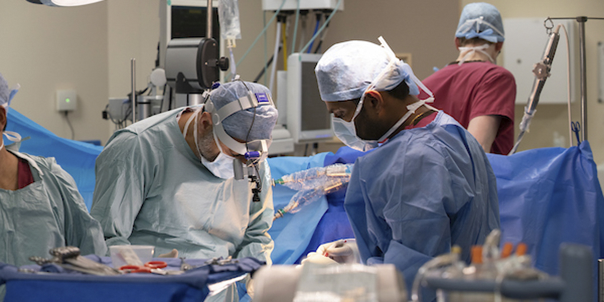 Surgery at Harefield Hospital