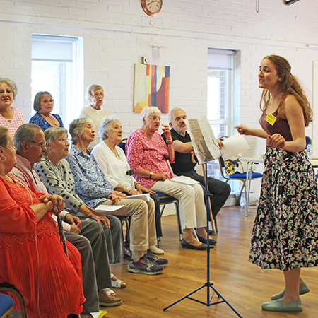 Singing for Breathing session at Royal Brompton