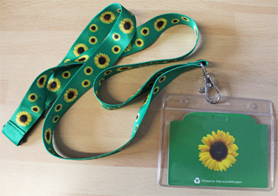 Sunflower lanyard