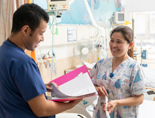 Nurses talking 