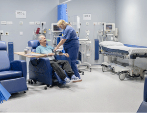 A nurse with a patient