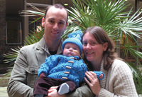 Alexander with his parents Andy and Libby McPhee