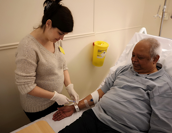 ILD patient with nurse 