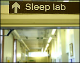 Sign for sleep lab