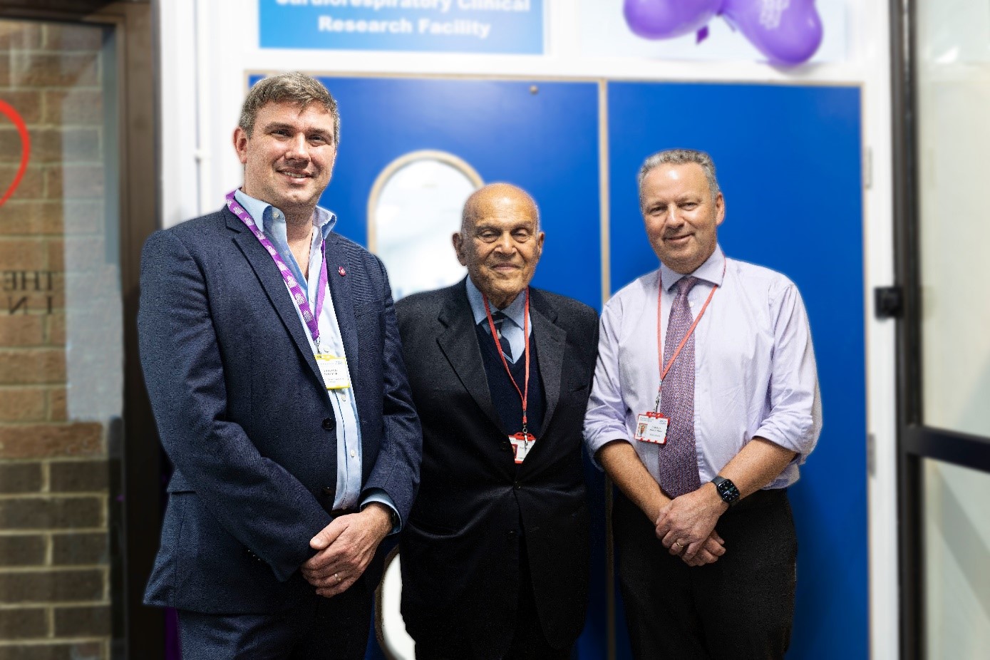 Pictured of Richard Bowyer, chief executive of Royal Brompton and Harefield Hospitals Charity; Professor Sir Magdi Yacoub, professor of cardiac surgery; Dr Richard Grocott Mason, consultant cardiologist and chief executive of Royal Brompton and Harefield hospitals.