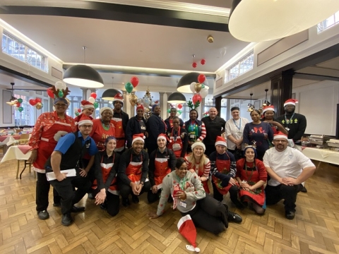 Catering team at St Thomas' Hospital