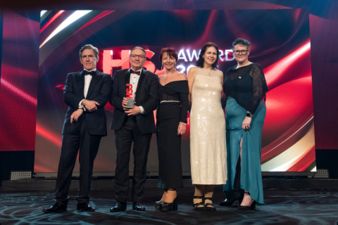 The Royal Brompton catering team winning the 'Towards Net Zero' award