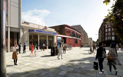The proposed new accessible entrance for South Kensington Station